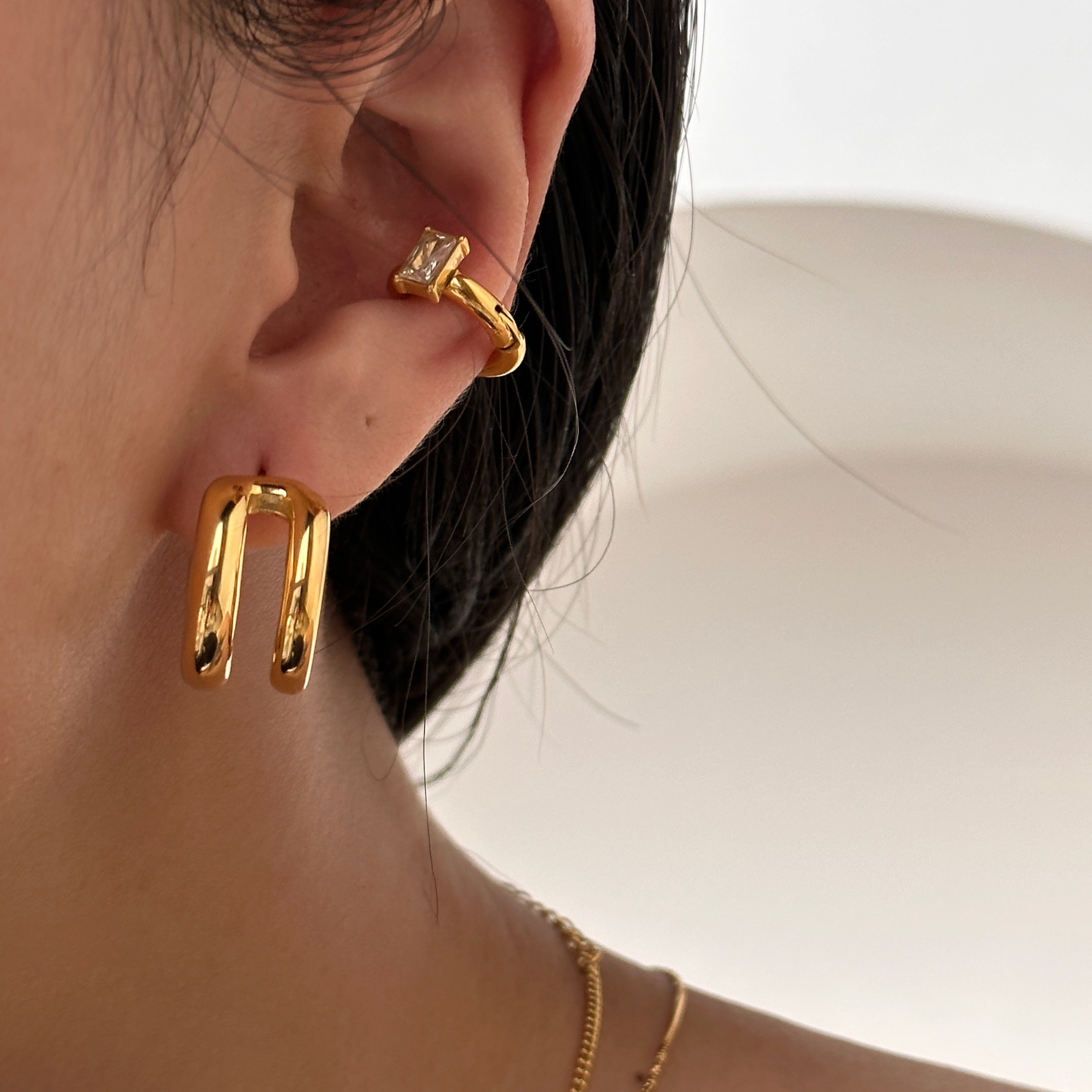 Kenza Earrings - 18K Gold Plated